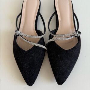 Elegant Black and Silver Women's Shoes
